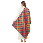 Multicolor Mirror Work Phulkari Dupatta By The Amritsar Store - The Amritsar Store
