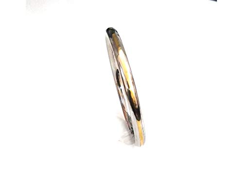 Steel and Brass Curved Edges Sikh Punjabi Kada For Men By The Amritsar Store - The Amritsar Store