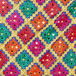 Multicolor Mirror Work Phulkari Dupatta By The Amritsar Store - The Amritsar Store