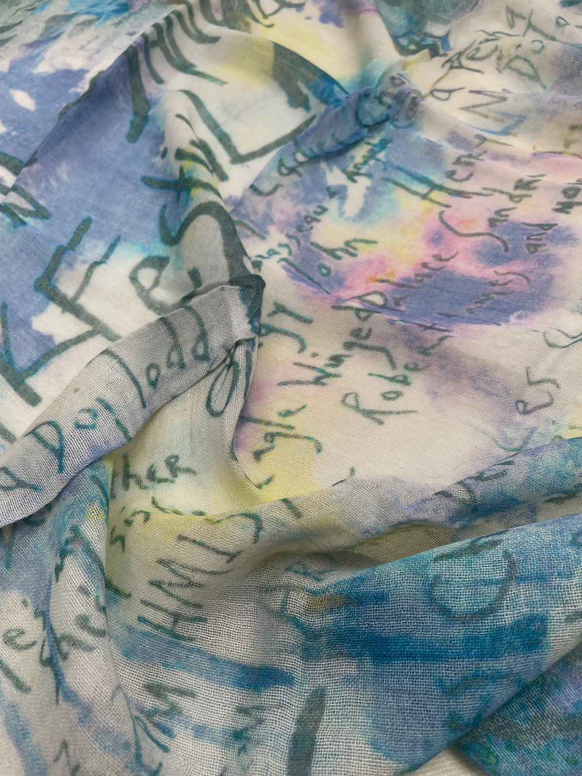 Los Angeles Folk Festival Scarf by The Amritsar Store featuring vibrant bohemian patterns, soft fabric, and lightweight all-season comfort for women.