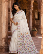 Hand Embroidered Phulkari Saree for Women | Punjabi Ethnic Saree | The Amritsar Store