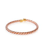 Copper & Steel Designer Bangle (Freesize, Openable) by The Amritsar Store - The Amritsar Store