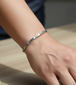 Punjabi Mens Kada Stainless Steel Laser Marked With "Om Sai Ram" by The Amritsar Store