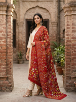 Phulkari Bagh Dupatta – Hand Embroidered Heritage Dupatta | The Amritsar Store
