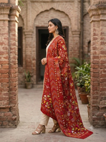 Phulkari Bagh Dupatta – Hand Embroidered Heritage Dupatta | The Amritsar Store