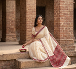 Phulkari Saree – Hand Embroidered White Saree For Women | The Amritsar Store
