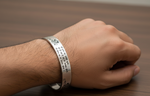 Stainless Steel Photo Kada for Men (Lord Krishna, Geeta Saar), 12 MM Thick, Heavy By The Amritsar Store