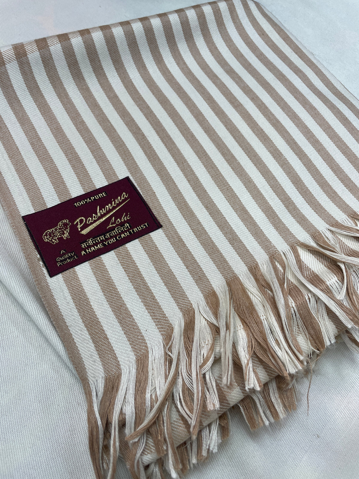 Checkered Subtle Fine Wool Light Weight102 inches x 55 inches Shawl by Dhariwal Woollen Textile Mills