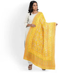 Women's Kani Zari Shawl in Bamboo Silk - The Amritsar Store