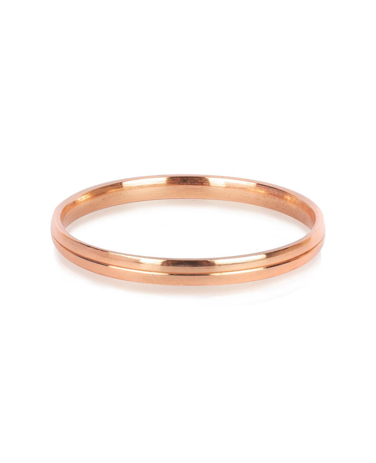 Mens Copper Kada (1 Line designer) 6 mm thickness by The Amritsar Store - The Amritsar Store