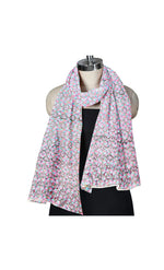 Pink and Grey Phulkari Dupatta - Traditional Dupatta | The Amritsar Store - The Amritsar Store