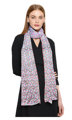 Pink and Grey Phulkari Dupatta - Traditional Dupatta | The Amritsar Store - The Amritsar Store