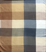 The Amritsar Store Brown, Beige & Grey Check Wool Scarf