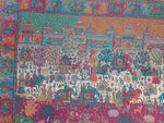 Women's Shawl – Mughal Darbar Palace & Royal Procession Heritage Woven Designer Wrap | The Amritsar Store - The Amritsar Store