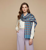 The Amritsar Store , Multicolor Bamboo Silk Scarf, Soft & Fine Quality with Check Pattern All Season - The Amritsar Store