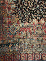 The Amritsar Store Kani Shawl with Zari work – Mughal Darbaar scene, reversible traditional Kashmiri weave