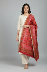 Women's Stole – Handcrafted Weave with Traditional Zari Border | The Amritsar Store - The Amritsar Store