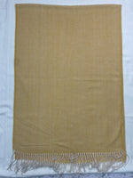 "Golden Yellow Textured Scarf, Soft and Elegant Winter Wrap for Men and Women by The Amritsar Store