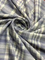 “The Amritsar Store classic grey and ivory check wool scarf, soft warm wool scarf