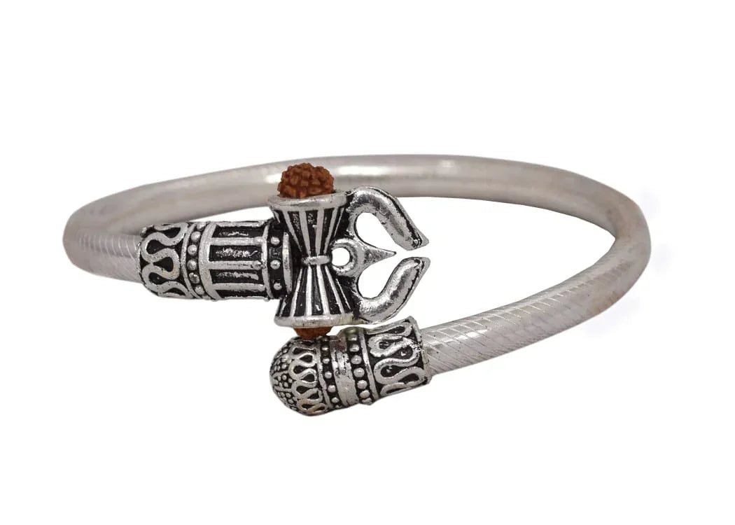 Trishul Damru Antique Vintage Ethnic Shiv ji Kada Bracelet For Men Women GIrls Boys By The Amritsar Store - The Amritsar Store