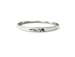 Stainless Steel Sun Sign Unisex Punjabi Kada with engraved zodiac symbol by The Amritsar Store, sleek silver finish bracelet for men and women