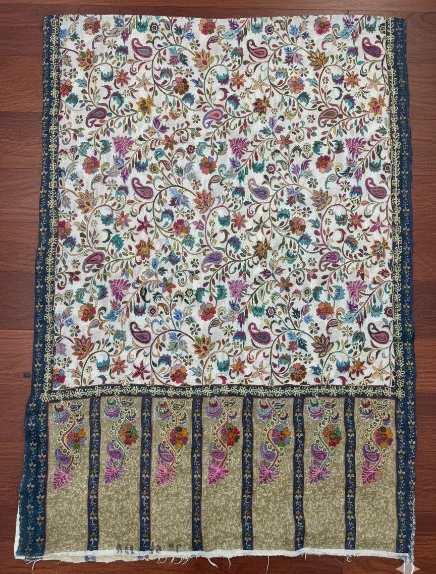 Women's Kalamkari Stole – Traditional Floral Designer Wrap | The Amritsar Store - The Amritsar Store