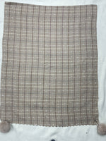 The Amritsar Store classic beige and white check wool scarf with a soft woven texture, elegant neutral checks, and a timeless winter design