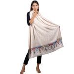 Women's Shawl, Self Weave Kani Shawl, Faux Wool Shawl, Kashmiri Shawl, Shawl For Women - The Amritsar Store
