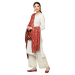 Elegant Hand Work Golden Silk Thread Emroidery Phulkari Dupatta By The Amritsar Store - The Amritsar Store