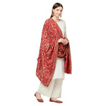 Elegant Hand Work Golden Silk Thread Emroidery Phulkari Dupatta By The Amritsar Store - The Amritsar Store
