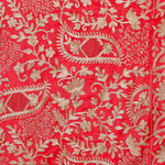 Elegant Hand Work Golden Silk Thread Emroidery Phulkari Dupatta By The Amritsar Store - The Amritsar Store