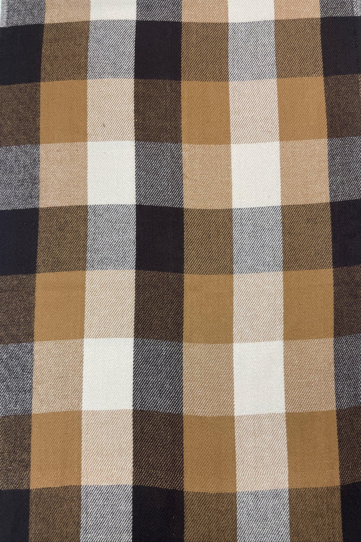 The Amritsar Store Classic Brown & Black Checkered Scarf - The Amritsar Store