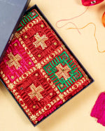 Phulkari Dupatta Luxurious Maroon With Elegant Handmade Embroidery & Cut Work For Wedding 2.35 Mtr 0.95 Mtr - The Amritsar Store