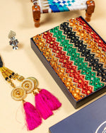 Phulkari Dupatta Amritsar Traditional Dupatta For Women Punjabi Handmade Dupatta in Black with Intricate Embroidery & Cut Work 2.45 Mtr x 0.90 Mtr - The Amritsar Store