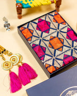 Phulkari Dupatta With Vibrant Multicolored Punjabi Bagh Hand Embroidered Navy Blue Colour Dupatta For Wedding 2.20 Mtr x 0.93 Mtr - The Amritsar Store