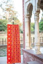 Phulkari Dupatta in Vibrant Red with Beautiful Hand Embroidery For Wedding With Cut Work 2.35 Mtr x 0.90 Mtr - The Amritsar Store