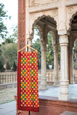 Phulkari Dupatta in Gorgeous Maroon With Multicolour Authentic Hand Embroidery With Tassels & Cut Work 2.25 Mtr x 0.92 Mtr - The Amritsar Store