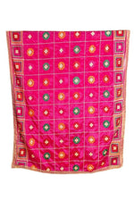 Mesmerizing Handmade Phulkari Dupatta with Pattern Design and With Four Side Tissue Work Size 1.05 Mtr x 2.20 Mtr By The Amritsar Store - The Amritsar Store