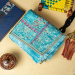 Phulkari Dupatta For Wedding Amritsar Handmade Embroidery Traditional Colorful Dupatta With Tassels Color 2.35 Mtr x 1.00 Mtr By The Amritsar Store - The Amritsar Store