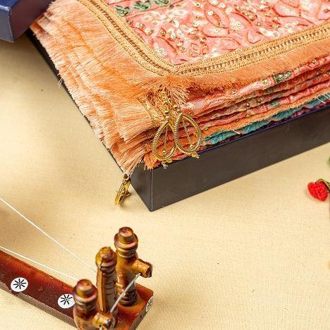 Phulkari Dupatta For Wedding Amritsar Handmade Embroidery Traditional Colorful Dupatta With Tassels Color 2.35 Mtr x 1.00 Mtr By The Amritsar Store - The Amritsar Store