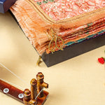 Phulkari Dupatta For Wedding Amritsar Handmade Embroidery Traditional Colorful Dupatta With Tassels Color 2.35 Mtr x 1.00 Mtr By The Amritsar Store - The Amritsar Store