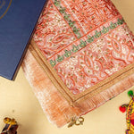 Phulkari Dupatta For Wedding Amritsar Handmade Embroidery Traditional Colorful Dupatta With Tassels Color 2.35 Mtr x 1.00 Mtr By The Amritsar Store - The Amritsar Store