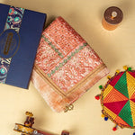 Phulkari Dupatta For Wedding Amritsar Handmade Embroidery Traditional Colorful Dupatta With Tassels Color 2.35 Mtr x 1.00 Mtr By The Amritsar Store - The Amritsar Store