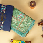 Phulkari Dupatta For Wedding Amritsar Handmade Embroidery Traditional Colorful Dupatta With Tassels Color 2.35 Mtr x 1.00 Mtr By The Amritsar Store - The Amritsar Store