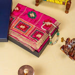 Mesmerizing Handmade Phulkari Dupatta with Pattern Design and With Four Side Tissue Work Size 1.05 Mtr x 2.20 Mtr By The Amritsar Store - The Amritsar Store