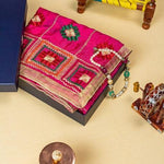 Mesmerizing Handmade Phulkari Dupatta with Pattern Design and With Four Side Tissue Work Size 1.05 Mtr x 2.20 Mtr By The Amritsar Store - The Amritsar Store