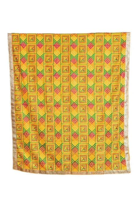 Punjabi Phulkari Suit Designer Salwar Kameez Collection By The Amritsar Store Size 5.00 Mtr - The Amritsar Store