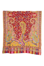 Women's Shawl, Heritage Collection Kashmiri Kalamkari Shawl, Rich Look Self Weave Kani Shawl, Faux Wool Shawl, Pashmina Shawl Bridal Gift, Shawl For Women - The Amritsar Store