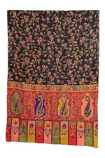 Women's Scarf, Heritage Collection Kashmiri Kalamkari Scarf, Rich Look Self Weave Kani Printed Scarf, Faux Wool Scarf, Pashmina Scarf Bridal Gift, Scarf For Women - The Amritsar Store