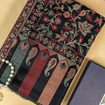Mens Wool Shawl, Kashmiri Kani Fine Wool Shawl, Soft and Warm With Kashmiri Paisleys, Large Wrap Shawl, Light Weight 2.50 Mtr x 1.30 Mtr, Perfect Gift For Your Loved Ones. - The Amritsar Store